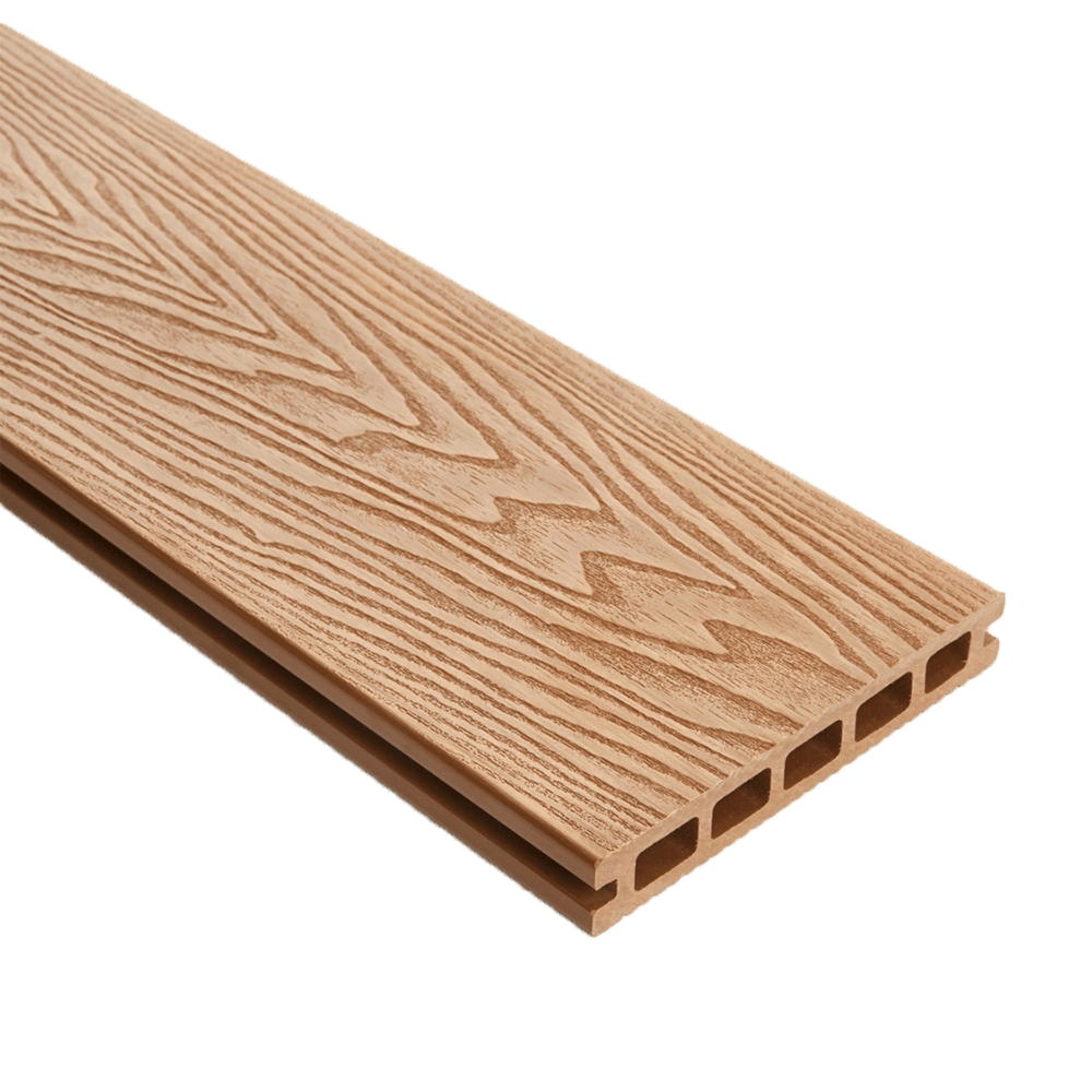148mm Triton Teak Double-Faced Woodgrain Composite Decking Board – 3m image